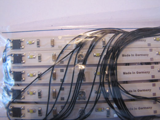 20 x LED Waggon Beleuchtung Lichtleiste weiß 230mm