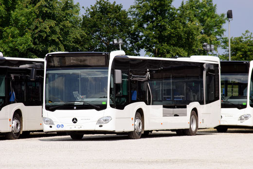 Un des futurs Citaro C2 urbains du réseau, en attente de livraison. ©popol