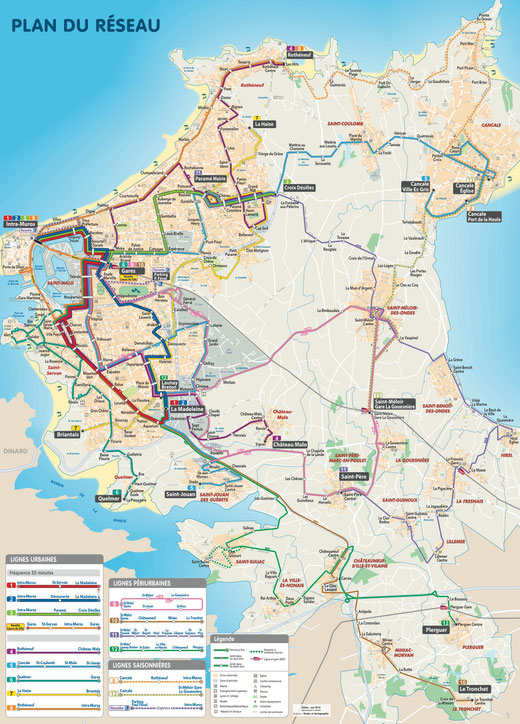 Le plan du nouveau réseau (cliquez pour agrandir). ©Keolis, reproduction et utilisation commerciale interdites.