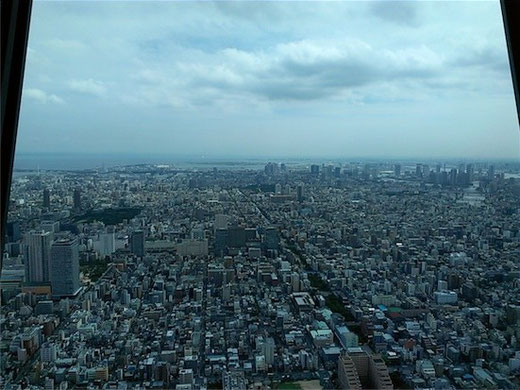 東京スカイツリー　展望デッキからの景色