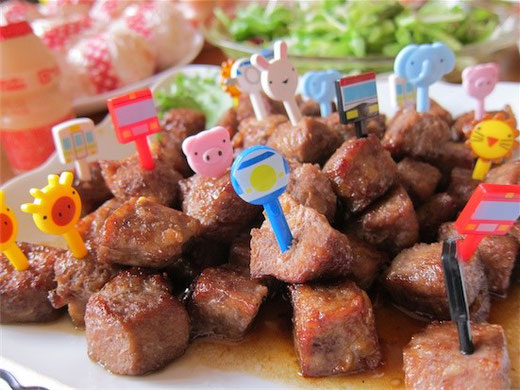 キッズパーティー サイコロステーキ