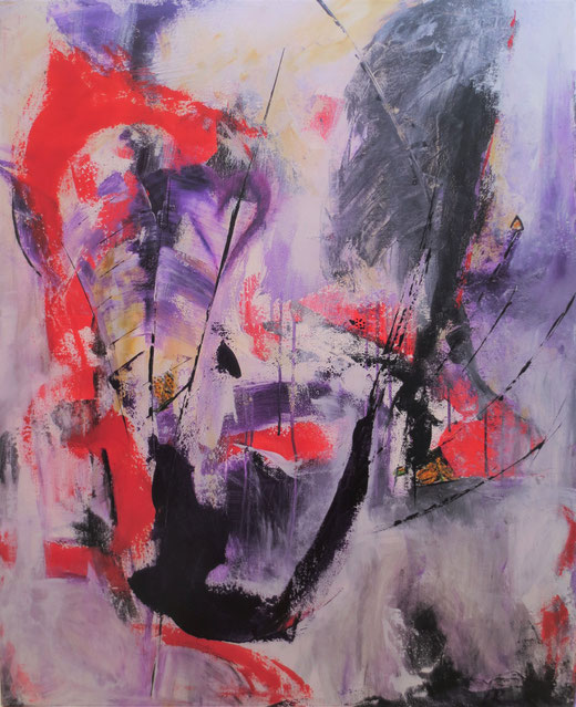 "Schmetterlinge im Verborgenen" , Acryl auf Leinwand , 90 x120 cm