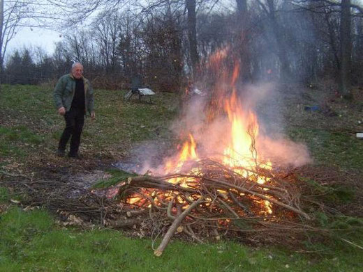 unser Osterfeuer.......