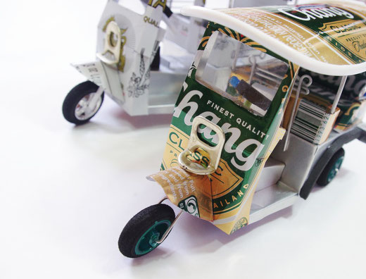 ハンドメイド　トゥクトゥク （TUK TUK） チャーンビール(ビアチャン)　Chang Beer メインの商品写真01 [タイ雑貨 アジアン雑貨 タイ旅行おみやげ]