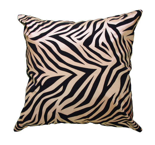 タイシルク クッションカバー 　ゼブラ デザイン　ゴールド 【Zebra Design , Gold】 45×45cm 対応の商品画像01