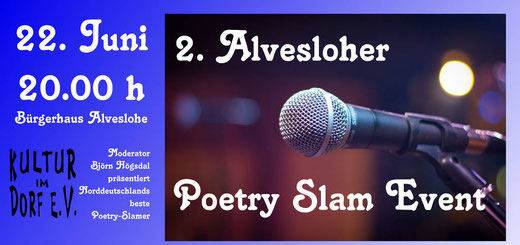 1. Alvesloher Poetry Slam mit Björn Högsdal und sienn Poeten