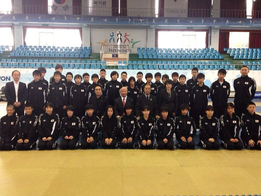 日本選手団 韓国 国技院長表敬訪問