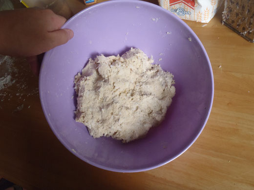 What it should look like after you've added enough liquid.