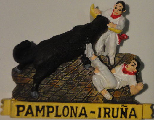 Imán de nevera mozos toro