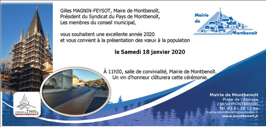 Voeux du Maire Montbenoit 2020