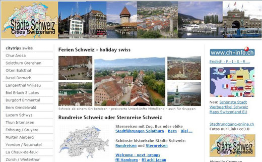 städtereisen schweiz