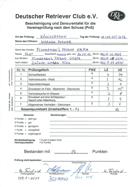 Kera´s Zensurtafel für die 21. Königsbronner PNS