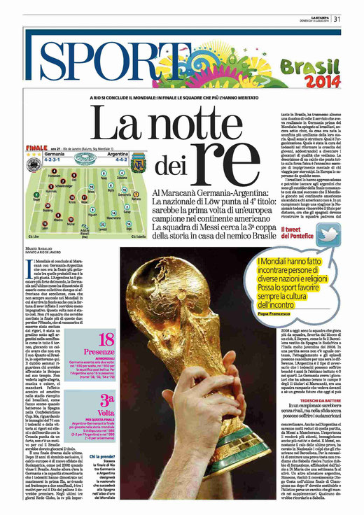 La Stampa 13-07-2014