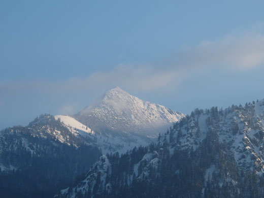 Die Brecherspitze, das "bayerische Matterhorn", Wahrzeichen von Schliersee