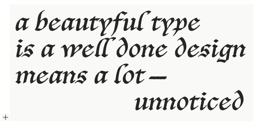 a beautyful type – is a well done design – means a lot – unnoticed / ©2015 frau jenson