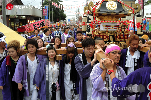 与野夏祭り, 2016年, さいたま市中央区, 与野市, 上町, 仲町, 下町, 上峰地区, 上町氷川神社