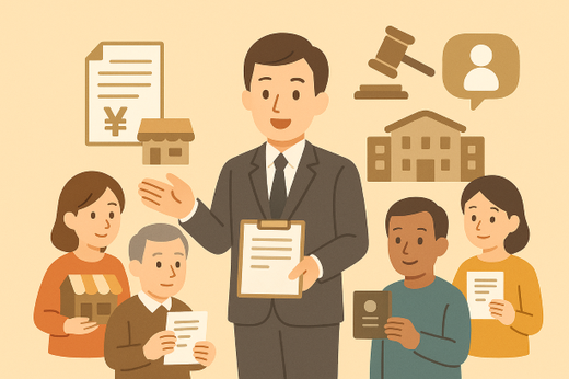 手続きや申請、身の回りのお困りごとについてご相談ください。