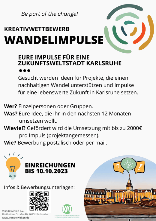 Poster Wandelimpulse Ausschreibung
