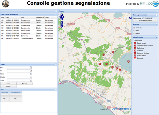 Consolle di gestione del back-office