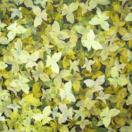 Schwarm I  Acryl auf Hartfaser  80 x 80   2025