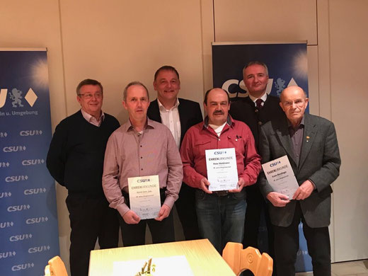 CSU-Ortsverband Königstein Hirschbach Klaus Hafner Hans Koch Linn Horst jun. Harald Schwartz Waldmann Peter Blendinger Erwin