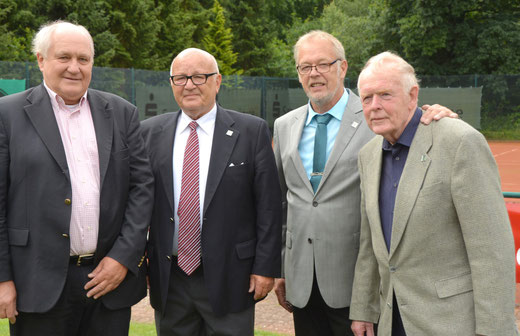 Gründungsmitglieder v.li. Wolfgang Sommer, Ehrenpräsident Kund Voss und Ingo Grünewald 