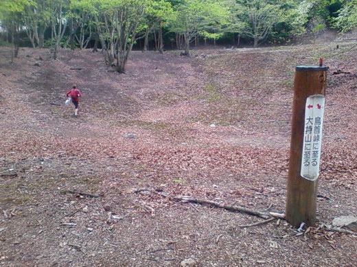 くぼ地のよう。嬉しくて駆け回るリーダー村越