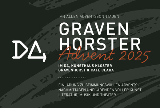 Ankündigungsflyer zum Gravenhorster Advent 2025 im DA Kloster Gravenhorst.