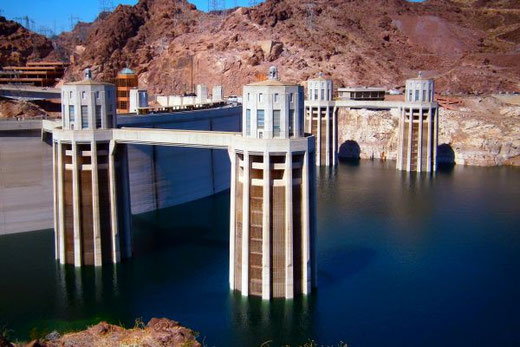 Hoover Dam, Lake Mead, Boulder City, Nevada, Arizona, USA, Die Traumreiser