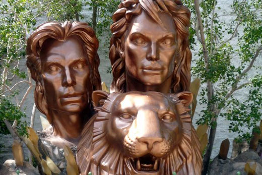 Siegfried und Roy, Tiger, MIrage, Show, Las Vegas, Nevada, USA, Die Traumreiser