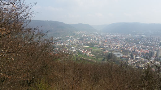 Blick über Geislingen (leider etwas nebulös)