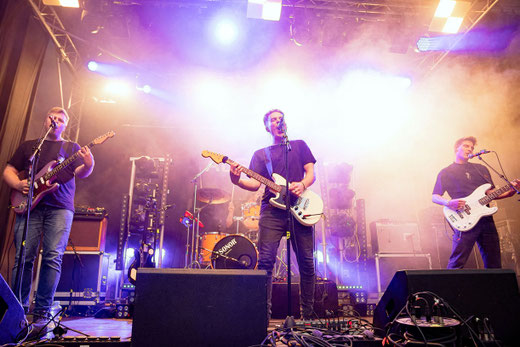 Die Aulendorfer Alternative-Rock-Band Alegra live beim diesjährigen "Open See Festival". Ab sofort können sich Bands und Einzelkünstler für die 2026er-Ausgabe des Konstanzer Open Airs bewerben. Foto: Nicolas Gasch