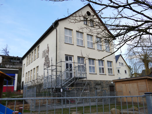 Bürgerhaus in Uckersdorf mit Brandschutztreppe