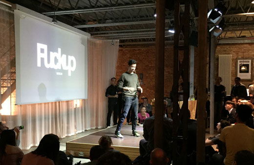 Speaker bei der FuckUp Night in Berlin