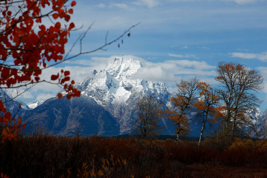 Grand Teton National Park im Herbst, Wyoming, USA