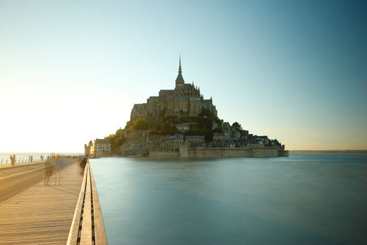 Der Mont-Saint-Michel im Abendlicht