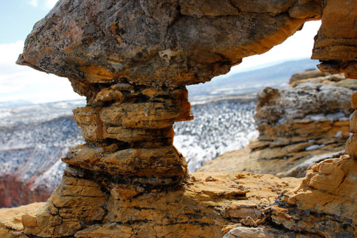 Schnee in den Bighorn Mountains, USA