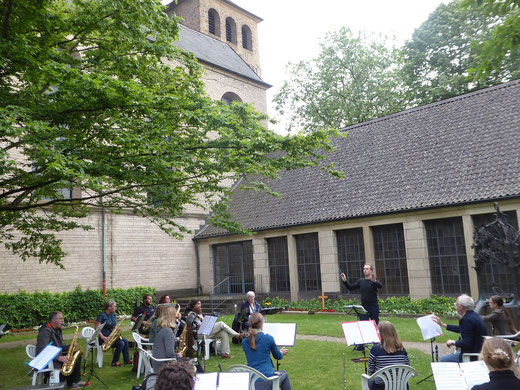 Ort von Musik, Kultur und auch Ruhe: der Kreuzgang der Abtei. Foto: St. Johann.