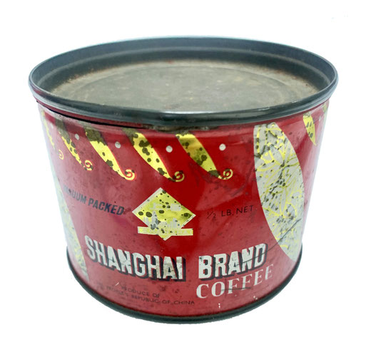 Shanghai Brand Coffee in tin can (from the MOFBA collection)