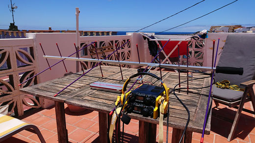 Das komplette LEO-Sat Setup auf El Hierro (EA8/HB9WDF)
