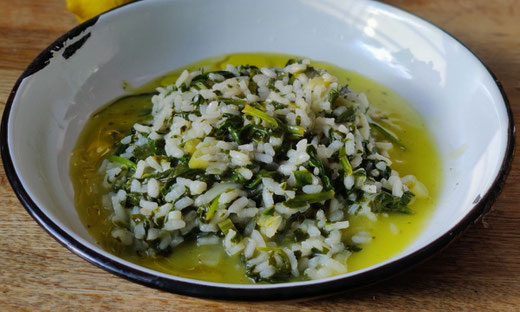 Pangaea Olivenöl – Spanakorizo – Griechischer Spinat-Risotto