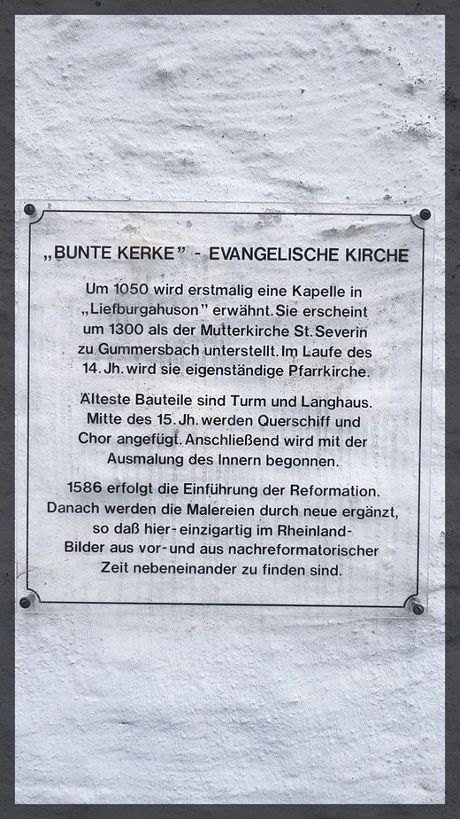 Anschlag an der Kirchentüre in Lieberhausen