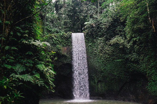 Tibumana waterfall in Bangli, Bali