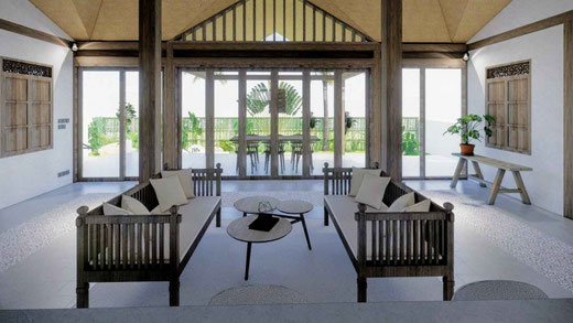 Traditional Joglo design blended with modern comfort near central Ubud