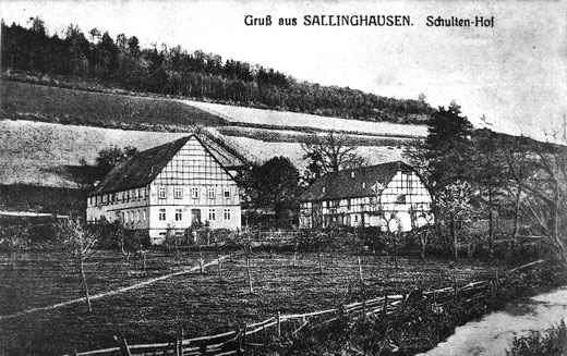 Der Schultenhof um 1915: Hier arbeitete Karolina zwölf Jahre als Magd.