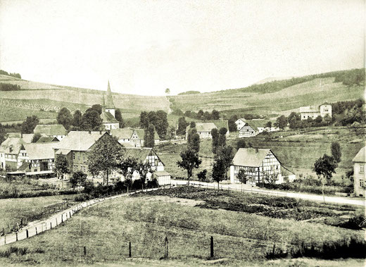 Das Kirchdorf Eslohe um 1885 (c) DampfLandLeute-Museum Eslohe
