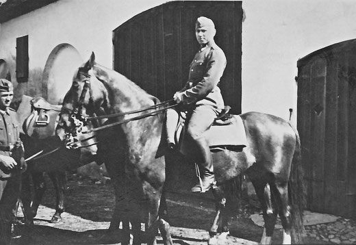 Josef Feldmann war Pferdehalter seines Hauptmanns und Meldereiter.