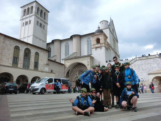 Il CDA davanti alla basilica di S.Francesco