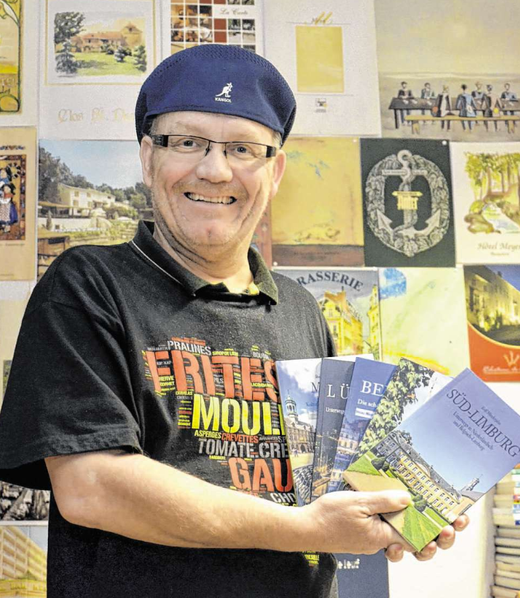 In seinem inzwischen elften Buch widmet der Stolberger Autor Rolf Minderjahn sich der Region Süd-Limburg in den Niederlanden und in Belgien. Foto: Dirk Müller