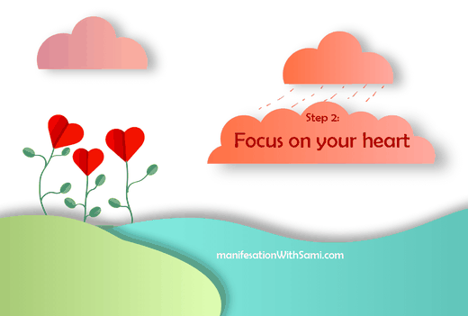 By focusing on your heart, you make your heart open; then, it can be synchronized with your mind.